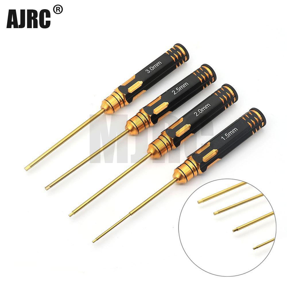 Rc Hobby Electric Screwdriver - Ajrc 4 stks/set Titanium Plating 1.5/2/2.5/3mm