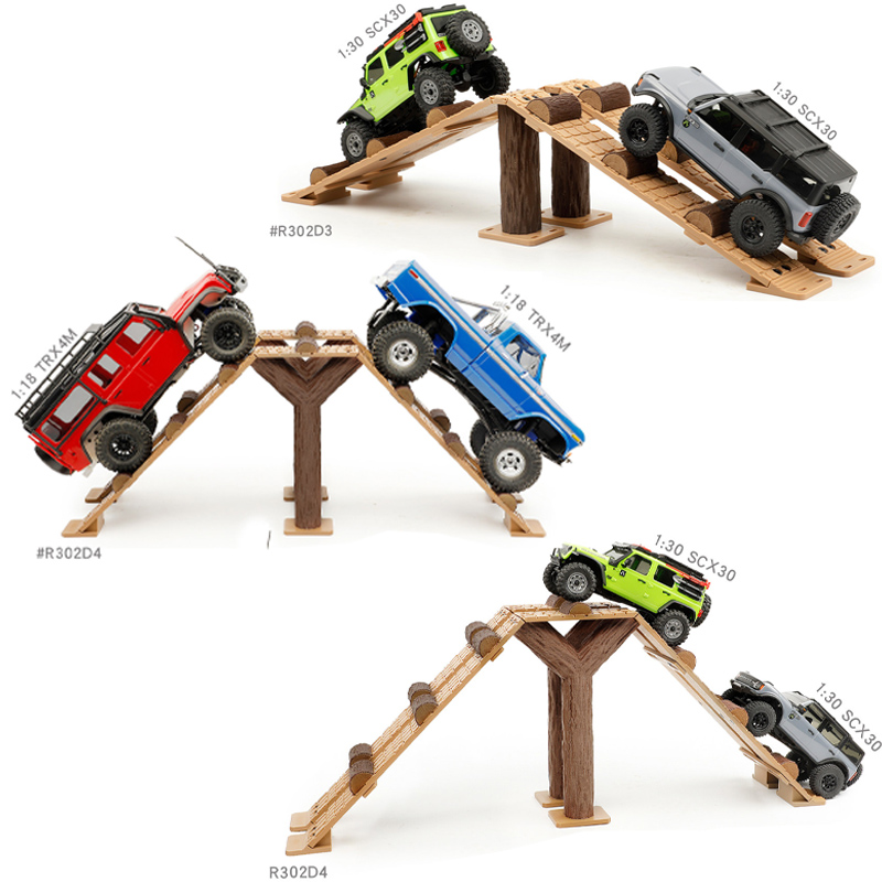 Rc Hobby Track - Simuleer een halfronde steile helling obstakelbaan