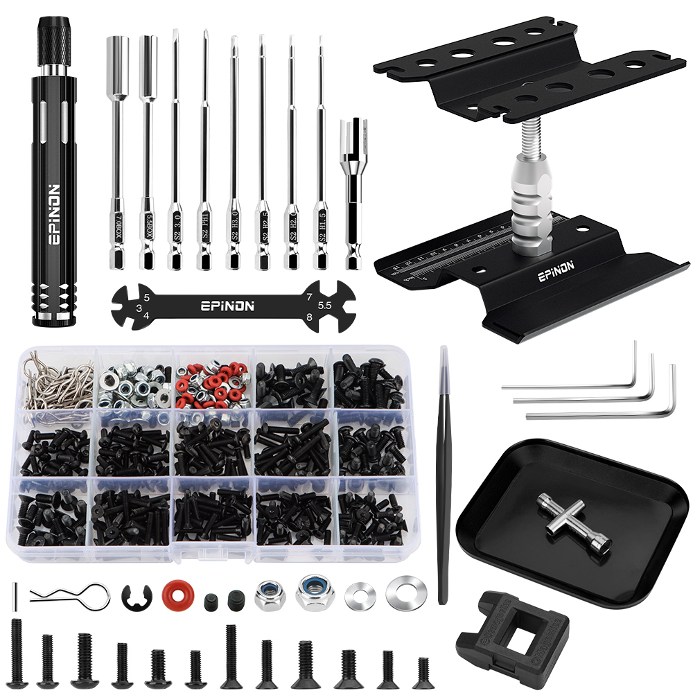 Rc Hobby Electric Screwdriver - EPINON RC Auto Reparatiestandaard Reparatieset 360