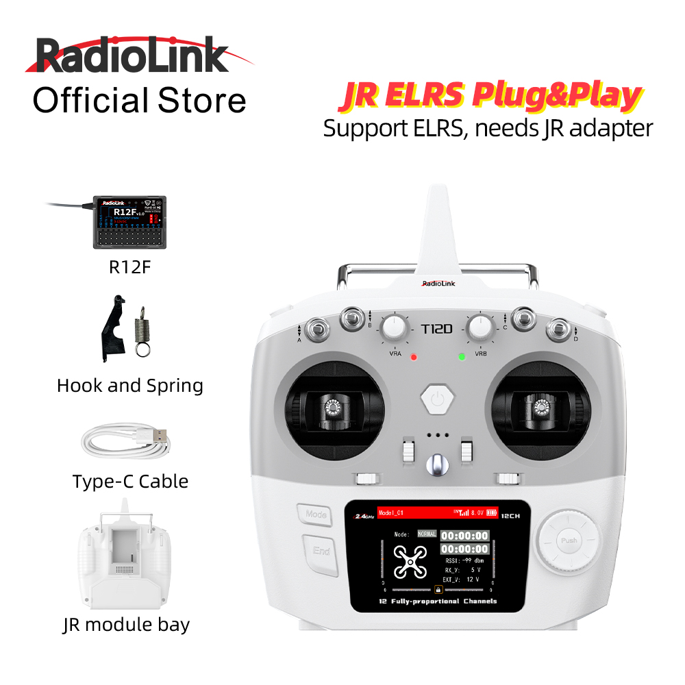 Rc Hobby Model - RadioLink T12D JR-module, 12 kanalen, 2,4