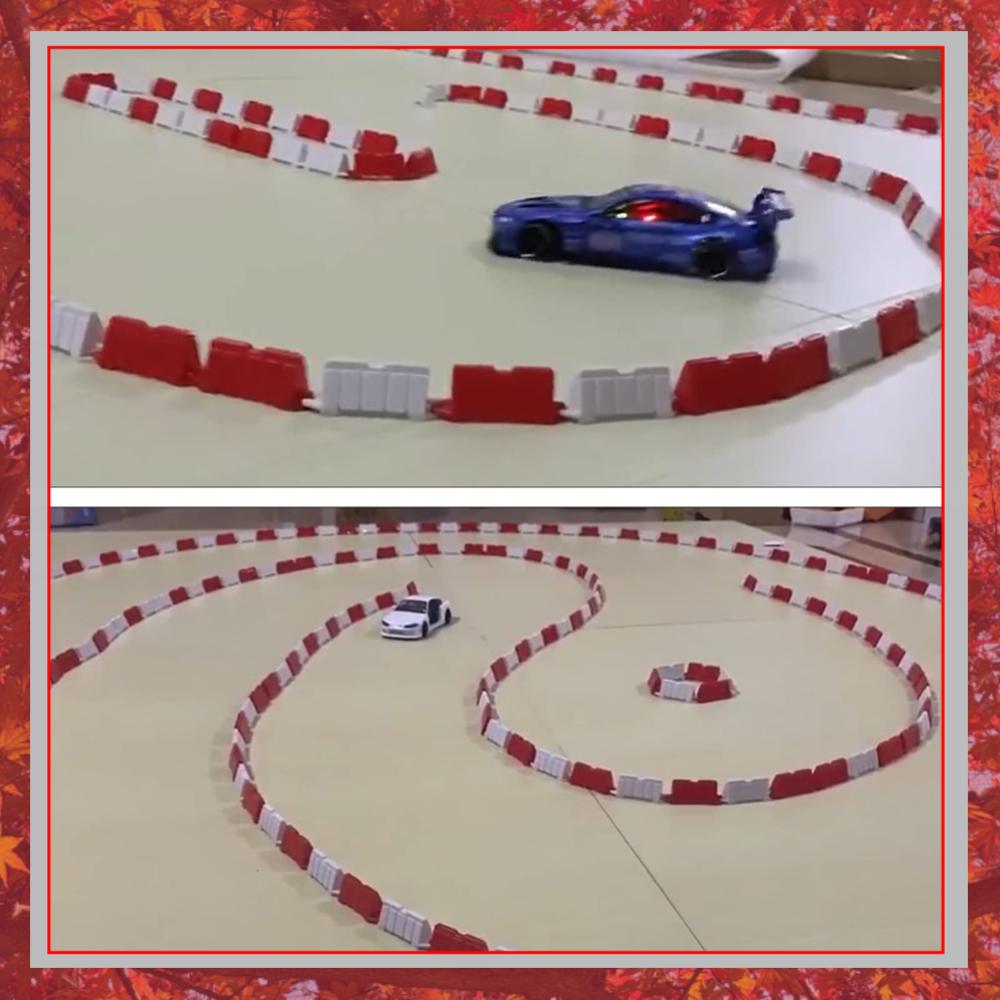 Rc Hobby Track - RC Auto Baanhekken Set Wegversperring Mini