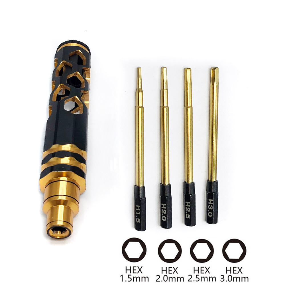 Rc Hobby Electric Screwdriver - Zeskant Schroevendraaier Set 1.5Mm 2.0Mm 2.5Mm