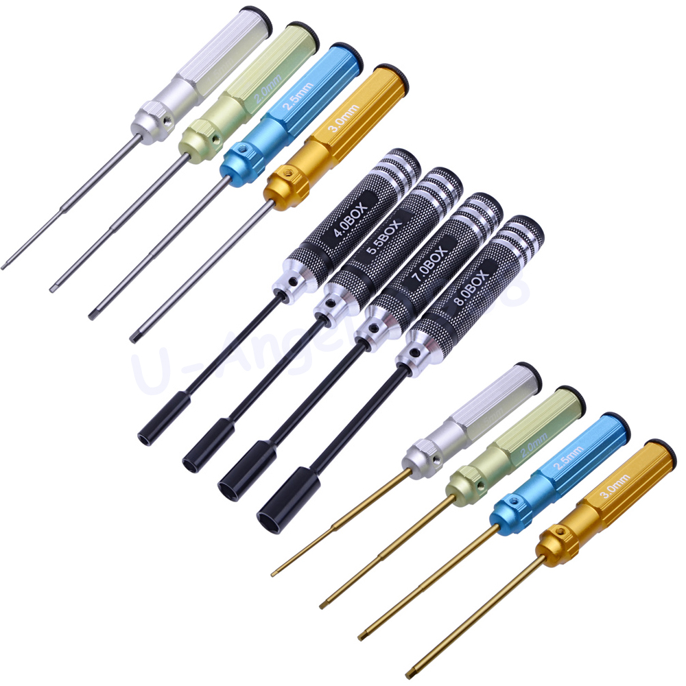 Rc Hobby Electric Screwdriver - RC Tools 4-delige zeskant schroevendraaierset met