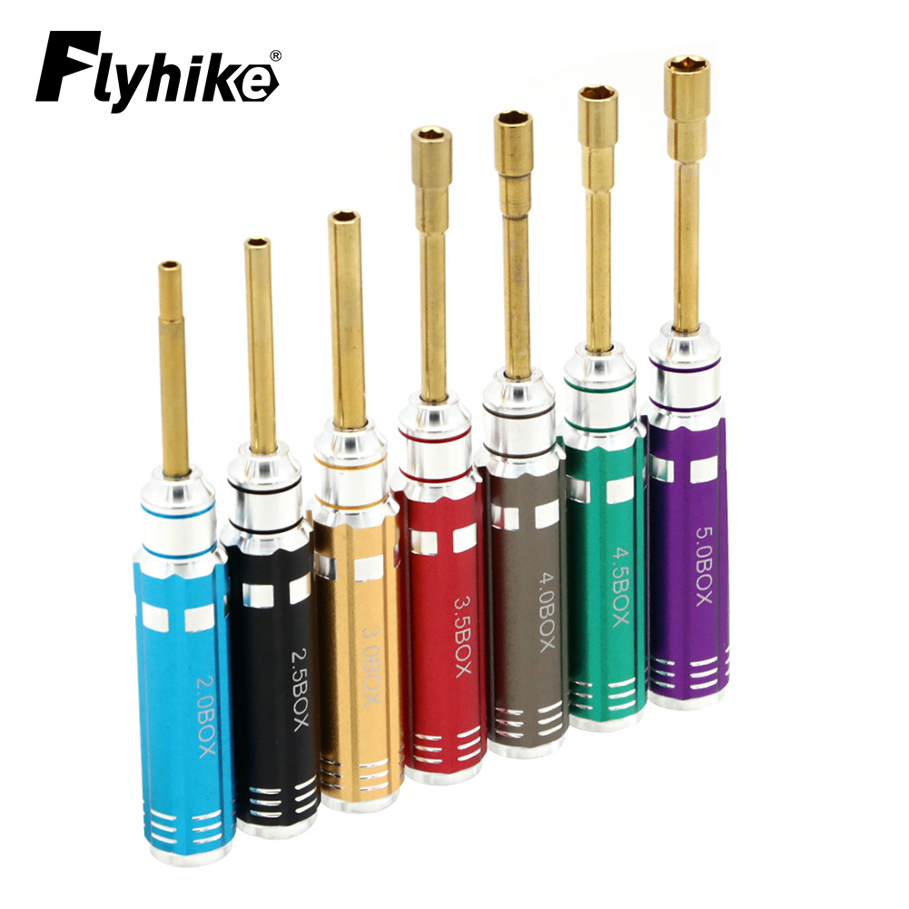 Rc Hobby Electric Screwdriver - 7PCS Korte Handvat RC Hex Schroevendraaier