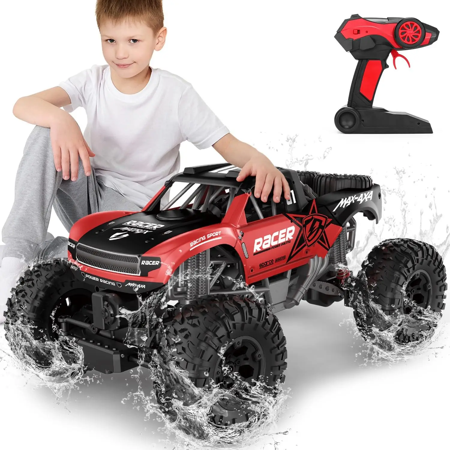 Rc Truck Monster - RC Trucks 4x4 Offroad Waterdicht -