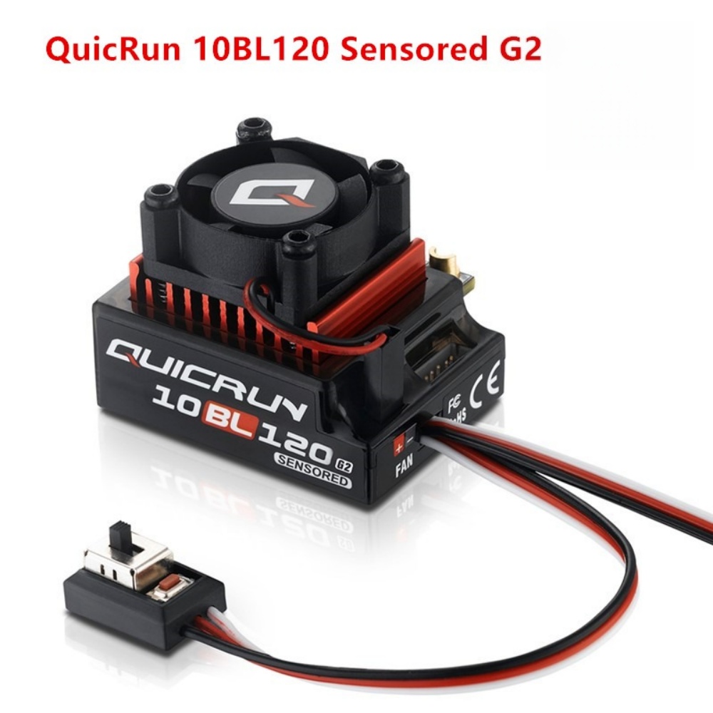 Rc Hobby Model - FATJAY Hobbywing QUICRUN-10BL-120-G2 120A ESC-sensor borstelloze