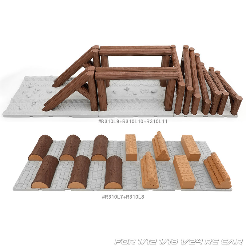 Gesimuleerde houten stapelwegv - Rc Hobby Track recensie en prijs