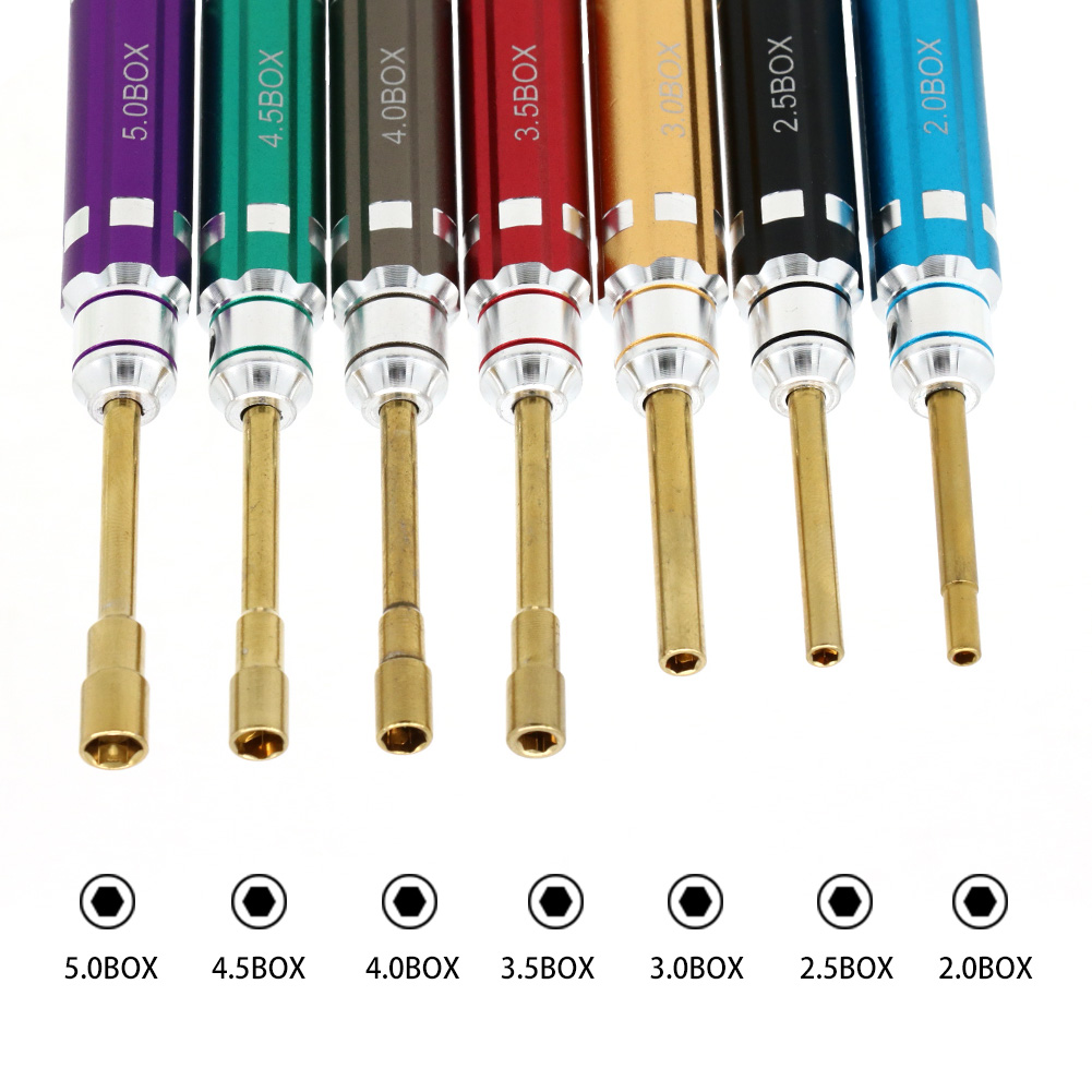 7PCS Korte Handvat RC Hex Schr - Rc Hobby Electric Screwdriver recensie en prijs