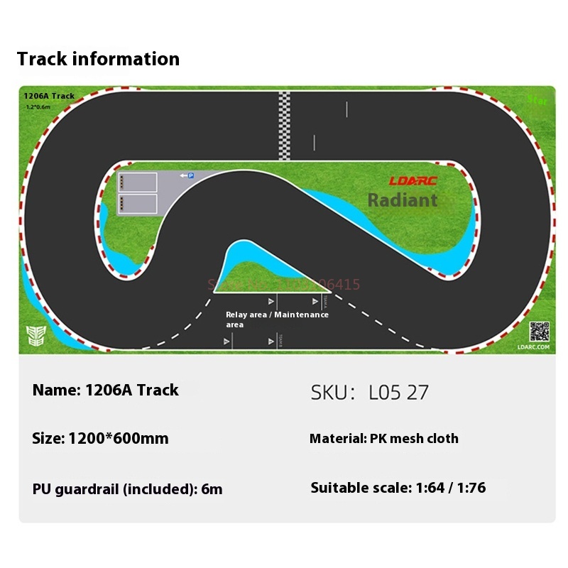 Ldarc Rc V64 1:76 240*120 cm A - Rc Hobby Track recensie en prijs
