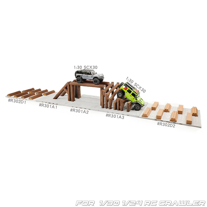 Gesimuleerde houten paalwegver - Rc Hobby Track recensie en prijs